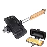 Baixia Panini-Presse auf dem Herd | Leichte herausnehmbare Sandwichpresse - Elektrischer Sandwichtoaster mit Holzgriff für Omeletts und gegrillten Käse