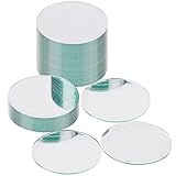 BELLE VOUS Runde Spiegel Set (50 STK) - 7,5 cm - Spiegel zum Basteln, DIY Projekte, Untersetzer & Dekoration - Spiegel Rund Basteln & Wandtattoo Spiegel für Wohnzimmer und Schlafzimmer