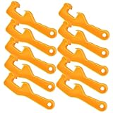 HOLIDYOYO 10St Spundöffner deckelöffner öffnungswerkzeug Farbeimeröffnungshilfe Gallonenfassöffner Fassdeckelheber Fussel Dosenöffner Auto Eimerdeckelheber Eimeröffner Plastik Orange