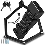 CIOXSOIO Faltschloss Fahrrad, 100cm Fahrradschloss mit 2 Schlüsseln, Diebstahlsicher Fahrradschloss Faltschloss mit Halterung, Rostfrei Fahrradschlösser Bike Lock Ebike