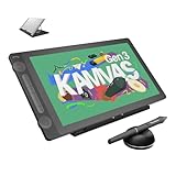 HUION Kamvas 16 Gen 3 2,5K QHD Grafiktablett mit Display, 15,8 Zoll Zeichentablett mit Entspiegeltem Geätztem Glas, 99% sRGB, PenTech 4.0, 16384 Stiftdruck, Zwei Wählscheiben für Mac, PC, Android