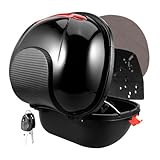 MUCKLILY Kasten Kofferraum zurück Topcases für Motorräder Motorradaufbewahrung -Vorderradkeil gepäckbox gepäckträger Roller Kofferraum Topcase pp