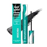Wimperntusche Wasserfest, Mascara Schwarz Mit 360° Wimpern-Fächer, Wimperntusche Verlängernde & Volumen, Wimperntusche Extra Definition & Falsche Wimpern Effekt Schweißfest & Wischfest