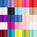 Satinband Auswahl aus 25 Farben und 6 Breiten 3mm 6mm 12mm 25mm 38mm 50mm Dekoband als Deko für Hochzeit, zum Basteln, als Geschenkverpackung