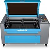 OMTech CO2 Laser 60W Graviermaschine CO2 Laser Engraver 600x400mm Gravurmaschine Laserengraver mit luftunterstütztem digitalem Bedienfeld RDWorks & Räder, kommerzielle