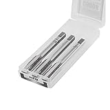 RICHMANN Gewindebohrer Set M3 x 0,5 / HSS-G (TOP), Si-Cr, 3-tlg. - Vorschneider, Mittelschneider, Fertigschneider - Hand-Gewindebohrer Set - DIN 352, Gewindeschneider/Feingewinde/Fertigschneider