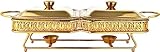 BWCKMTSC Speisenwärmer, elektrischer Buffet-Server, Buffet-Heizung – Hot-Pot-Buffet-Set, Hot-Pot-Buffet-Set, faltbares und Buffet-Heiz-Set, Lebensmitteltopf, Wassertopf, Brennstoffregal und Deckel
