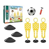 Generisch Slalom Poles | 12.2 Zoll Fußball Freistoß-Dummies | Agilität Stangen Fussball Multifunktionales Fußball-Trainingsset Für Kinder & Familien 3 Dummies, Ball, Pumpe & 3 Indoor & Outdoor