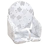 Looping Babyhochstuhlkissen | Wasserdichtes PVC, mit Riemen | Pyjama Rabbit