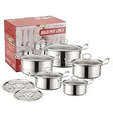 Saucepan Mit Deckel - Antihaft Bratentopf,Küchenutensilien Zum Dämpfen Schmoren Für Haushalt Gastronomie