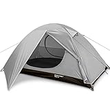 Bessport Zelt 2 Personen Ultraleichte Camping Zelte, 3-4 Saison Wasserdicht & Winddicht Kuppelzelt, Kleine Packungsgröße, Geeignet für Erwachsene, Wandern, Camping, Outdoor