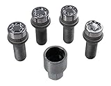 27226SU Radsicherungsbolzen SU (Standard) M14 x 1,25, Kegelsitz, Schaftlänge 27,3 mm, Gesamtlänge der Schraube 50,5 mm, SW17, Schlüsseldurchmesser 25,8 mm