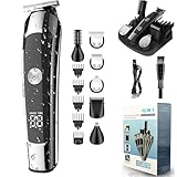 Monovon - Monovon Hair Clipper, Barttrimmer Herren Haarschneidemaschine Set, 16-in-1 Haarschneider Pflegeset, IPX7 Wasserdicht Wiederaufladbar Rasierer, Nasenhaartrimmer Körperhaartrimmer