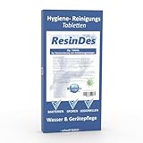 Reinigungstablette für Enthärter Hygienereiniger für Entkalkungsanlagen Anlagenreinigung ResinDes 20g Wasserenthärtungsanlage Hygienespülung für Ionenaustauscher- Harz und Salzbehälter - 1 Stück