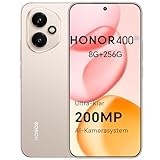 HONOR 400 Smartphone 5G, 256GB/8GB RAM, Simlockfrei Android-Handy (200MP AI-Kamer, 6,55 Zoll AMOLED Eye Comfort Display 5000nits, Dual SIM, NFC, 5300 mAh,Snapdragon 7 Gen 3), Desert Gold
