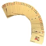 Kisangel Goldfolie Pokerkarten aus Robust und Tragbar für Familien Partys Outdoor Spiele Geschenk für Kartenspiel Fans Langlebig und Vielseitig Einsetzbar