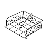 Cabilock Serviettenhalter Aus Eisen Ändern Unterlage Bar-serviettenhalter Serviettenhalter Für Tisch Utensil Und Spender Liner Die Trennwände Tücher Schubladen-organizer Besteck Black