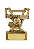 Longest Drive Prize Championship Mini Cup Trophäe, Gedenkpreis, Wettbewerb, Gewinner, Fahrer, Golfschläger, Ballgruppe, Golf, Profi-Turniere, Events, Gravurplatte, Gold-Finish, Preise