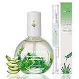 Nagelhautpflegeöl Nail Cuticle Oil + Nagelöl Cuticle Oil Pen, Nagelöl für Nagelhaut und Stärkere Nägel, Nagelpflege stift, Nagelhautpflege-Öl mit Vitaminen, Feuchtigkeitspflege Nail Oil (L, Aloe Vera)
