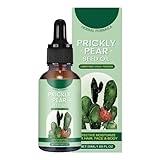 Stacheler Birnen-See-Öl | Bio -Kälte gepresst | Natural Fig Cactus Oil | Festung und Feuchtigkeit | 3.4x11.5cm | Für alle Typen Mädchen und Nacht