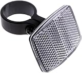 Czhotg Fahrrad-Reflektoren und Sicherheitslicht-Set – hochintensive prismatische Reflexstreifen mit Sattelstützenhalterungen, Weiß