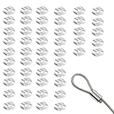 50 Stück Seilklemme Gummiseil 6mm Drahtseilklemme Würgeklemmen Rostfrei DoppelhüLsen Drahtseilquetschhülsen Seilverbinder Klemmhülsen Für Anhängerplane Nylonseil Bungee Seil Planenseil Expanderseil