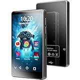 MP3 Weehomy mit Bluetooth und WiFi, MP4-Player 4 Zoll 1080P Full-Touchscreen mit Spotify, YouTube vorinstalliert, Spotify Kids, Amazon-Musik, Audible, App Store, Kopfhörer inklusive (80 GB)