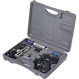 TOOLCRAFT SK 3000 Lötkolben-Set | 100W Schnell-Lötpistole | 30W Handlötkolben inkl. Dritte Hand | Entlötsaugpumpe | Im kompakten Lötkoffer für optimale Aufbewahrung.