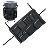 Jlobnyiun Mülltonnen-Reinigungsbeutel, kommerzielle Aufbewahrung mit mehreren Fächern, für 100-150 Liter Mülltonnen, Hausmeisterwerkzeug, Aufbewahrungszubehör für Werkstatt, Gemeinschaft, Hotel