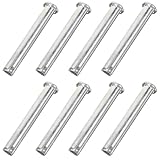 Ipetboom Gerüstkupplungsbolzen M8X75 aus Metall Sicherungsstift für Gerüste mit Schnappverschluss Kompakter Gerüstfederhalter für Stabile Konstruktion und Langfristigen Einsatz