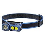 Generico Wiederaufladbare Frontlampe, Stirnlampe für den Kopf – wasserdichte Ausrüstung zum Überleben mit LED für Wandern, Nachtlaufen, Angeln und Höhlenforschung
