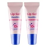 Lip Balm, feuchtigkeitsspendender Lippenbalsam für trockenen Lippen, Lippenpflege zur Linderung trockener und spröder Lippen, 2er-Pack (2 x 10g), Rose Geschmack