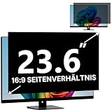 FYJRCY 23,6 Zoll Computer Monitor Bildschirm Blickschutzfilter für 16:9 Seitenverhältnis Monitor, Abnehmbarer Computer Bildschirmschutzfolie und 23,6 Zoll Anti Blaulicht Blendungsfilter