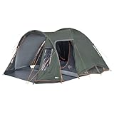 High Peak Kuppelzelt Tessin 4 Personen Camping Iglu Zelt Familienzelt Vorraum