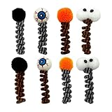 Ancsttu Lustiges Halloween Katzenspielzeug | Interaktives Katzenjagdspielzeug Für Kätzchen | Interaktives Feder Spielzeug Verspielt Für Spielzeit Unterhaltung Kätzchen Training Begleiter Indoorspiel