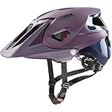 uvex quatro integrale - extrem leichter MTB-Helm für Damen und Herren - individuelle Größenanpassung - verstellbarer Schirm - plum navy matt - 52-57 cm