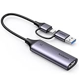 UGREEN Video Capture Card, USB 3.0 HDMI auf USB C/A Videoaufnahmekarte, 4K Eingang und 2K30Hz Capture, hdmi grabber kompatibel mit Switch Switch 2 PS5 Xbox TV Stick Camera Laptop iPad Handy Mac mini 4