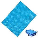 Solar Folie Für Pool, Rechteck 260x170cm Solar Poolabdeckung Solarplane, Thermoplane Poolheizung Zuschneidbar Solarabdeckplane Solarfolie Solarplane Für Unterirdische Oder Oberirdische Schwimmbäder