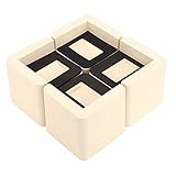 4pcs Nicht-Rutschbett-Riser für Mehrfachen und Höhenanpassung