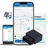 TKMARS GPS Tracker 4G OBD2 Stecker für Auto, Fahrzeuge, LKW, Diebstahlschutz Online weltweit mehrere Alarmmodi Echtzeit-Tracking mit kostenloser App ohne ABO