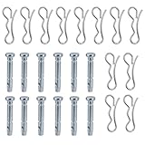 Fukaisu 12stk 738-04124A Scherstifte & 12stk 714-04040 Splinte für Schneefräse, Scherstift-Kits Kompatibel mit MTD Craftsman Troy-Bilt Huskee und Mehr