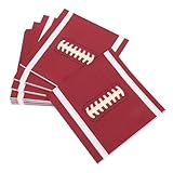 KOMBIUDA 20St Rugby-Serviette fußball party fußball servietten geburtstags servietten Fußball Dekoration ausgefallene Servietten Geburtstags-Cocktailservietten Servietten Masse Papier Brown