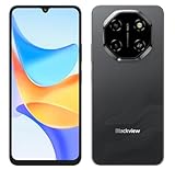 Blackview Shark 6 5G KI-Smartphone ohne Vertrag, 24GB+128GB, 6,88' HD+ 120Hz Display, 3 Integrierte KI-Assistenten, 16MP+8MP Kamera, 5000mAh Akku, Dual 5G Dual SIM, Android 15, GPS NFC, Schwarz