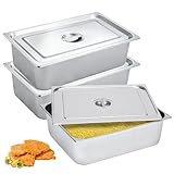 Panier-Set Aus Edelstahl, 3-Teiliges Panierset, Schale Zum Panieren, mit Deckel, 32,5 X 17,5 X 6,5 cm, für Schnitzel Fleisch Fisch