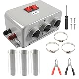 Avejjbaey Kompakte Auto-Innenraumheizung, 12 V, 600 W bis W, Doppelgetriebe-Heizgerät für schnelles Auftauen und Beschlagen