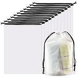 GUOKOFF 30 Stück Schuhbeutel mit Zugband , 40 x 30cm Schuhbeutel, Shoe Bag with Drawstring, Waterproof Drawstring Shoe Bag