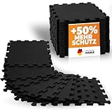 NEOLYMP Bodenschutzmatte Fitness, extra Dicke und robuste Gummimatte Fitnessboden - Puzzlematte Boden, Gymnastikmatte, Sportmatte, Fitnessmatte