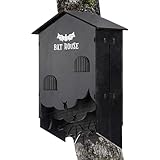 Fledermauskasten – Wandmontierter Fledermaus-Nistkorb aus Holz | 3 Zimmer montierter Unterschlupf Home Box Outdoor Garten Hinterhof Dekor für Halloween