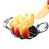 Apfelschneider, Obstschneider aus Edelstahl, praktischer Obstschneider, Küchenobstschneider, Obstschneider für Obst, Gemüse.