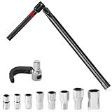 NICEWAT 10 Pcs Standhahnmutterschlüssel, 8-17mm Standhahnschlüssel, Wasserhahn Montagewerkzeug mit Schwenkklaue, Universalwerkzeug Schlüssel für Waschbeckenarmatur Sanitärinstallationen